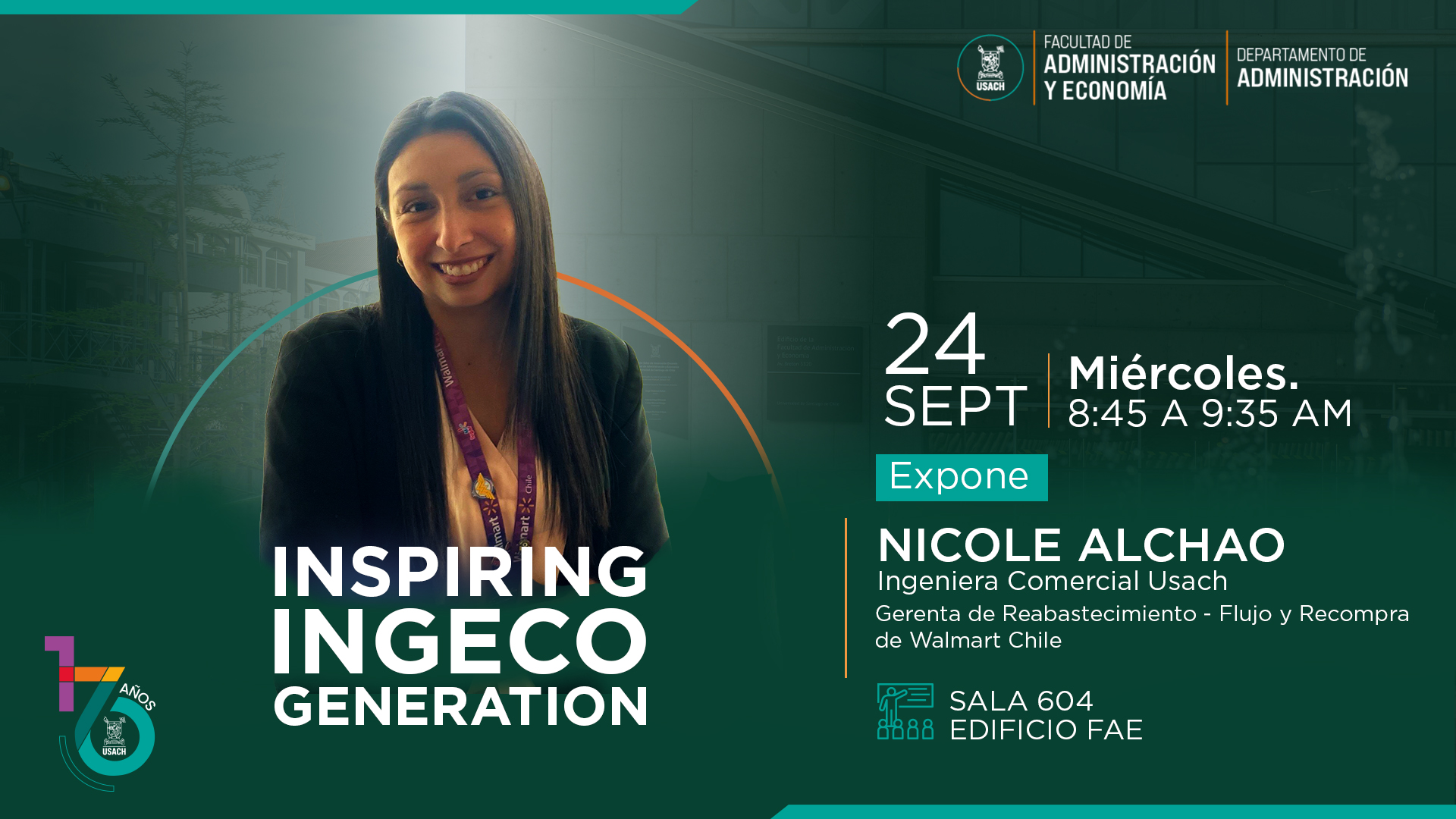 CICLO DE CHARLAS INSPIRING INGECO GENERATION: NICOL ALCHAO